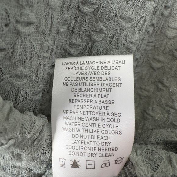 Revolve House of Harlow 1960 Sheer Sleeveless Mock Neck Textured Tank Top NWOT M - Picture 8 of 9